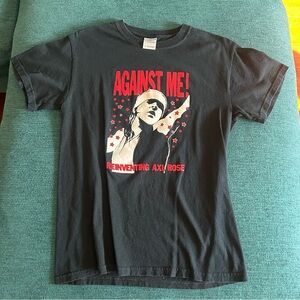Against Me! Band Shirt rare adult small